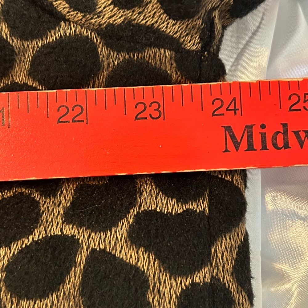 LUII Anthropologie Womens Large Animal Giraffe Mod S/S‎ Swing COAT Jacket EUC - Picture 7 of 11